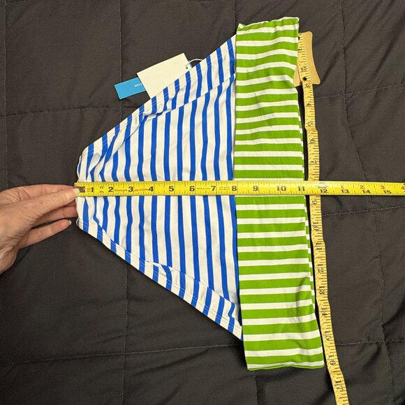 Bleu by Rod Beattie Striped Fold-Over Bikini Bottoms - Size: 12 - NWT - Picture 12 of 12